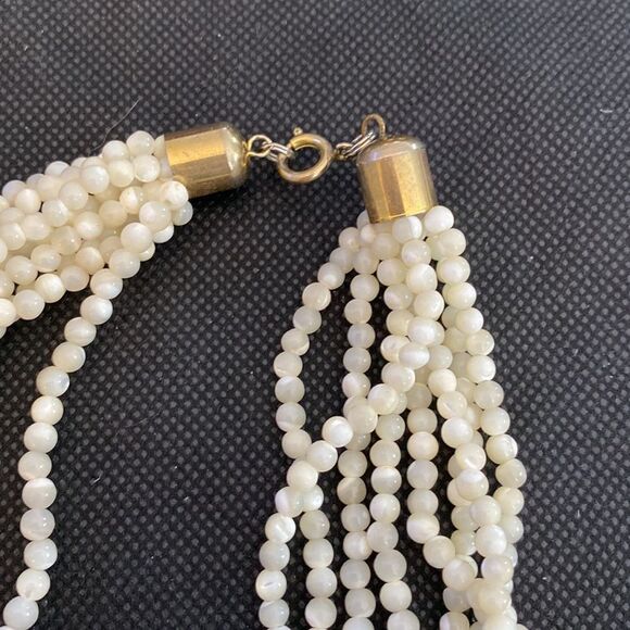 8 Strand Beaded Choker 15” - Picture 3 of 4